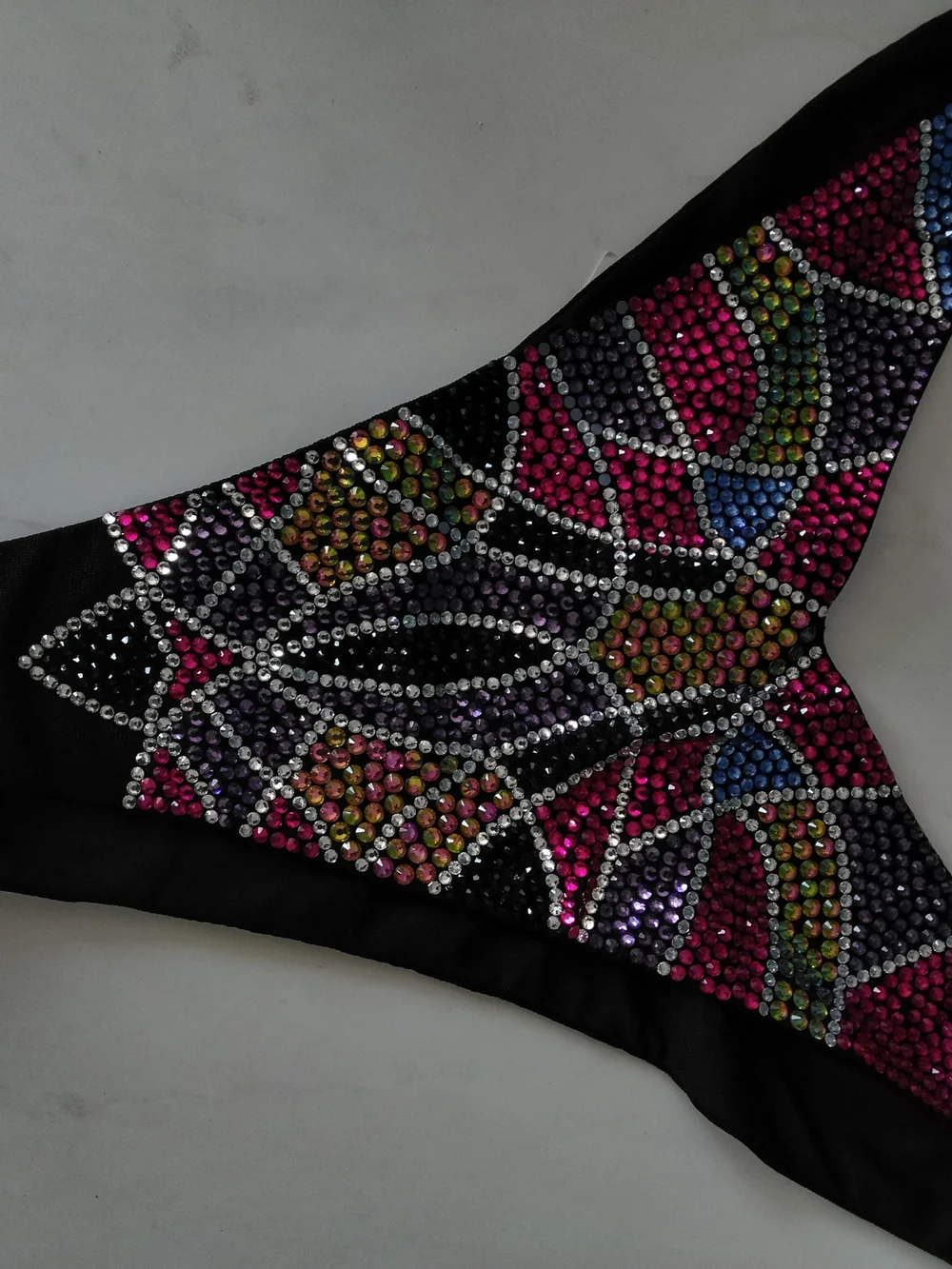 Rhinestone  - Purple & Multicolor Bikini Bottom NWT Size Large